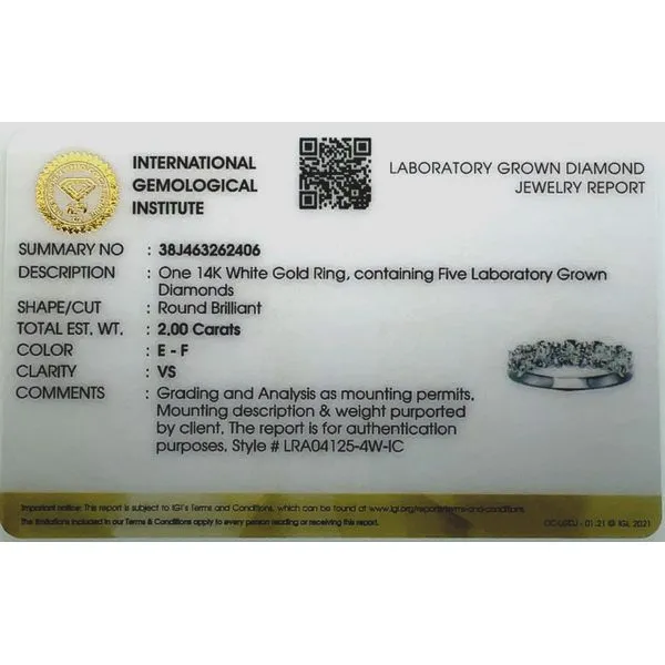 Lab Grown Diamond Wedding Band Image 2 Vail Creek Jewelry Designs Turlock, CA