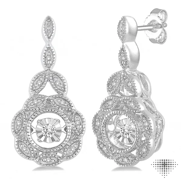 Silver Earrings with Diamonds Vail Creek Jewelry Designs Turlock, CA