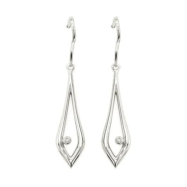 Silver Earrings with Diamonds Vail Creek Jewelry Designs Turlock, CA