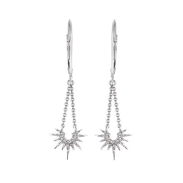 Silver Earrings with Diamonds Vail Creek Jewelry Designs Turlock, CA