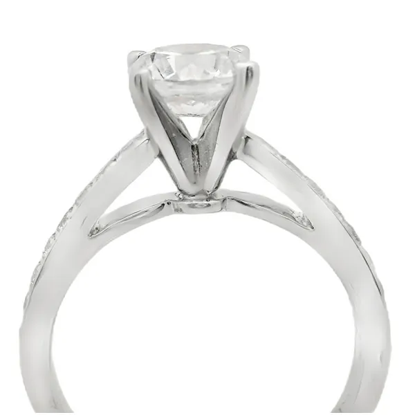 DIADORI 18 KARAT WHITE GOLD AND DIAMOND ENGAGEMENT RING SET Image 2 Valentine's Fine Jewelry Dallas, PA