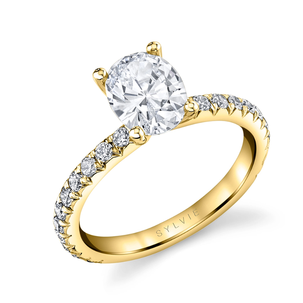 Yellow Gold "Vanessa" Diamond Engagement Ring Valentine's Fine Jewelry Dallas, PA