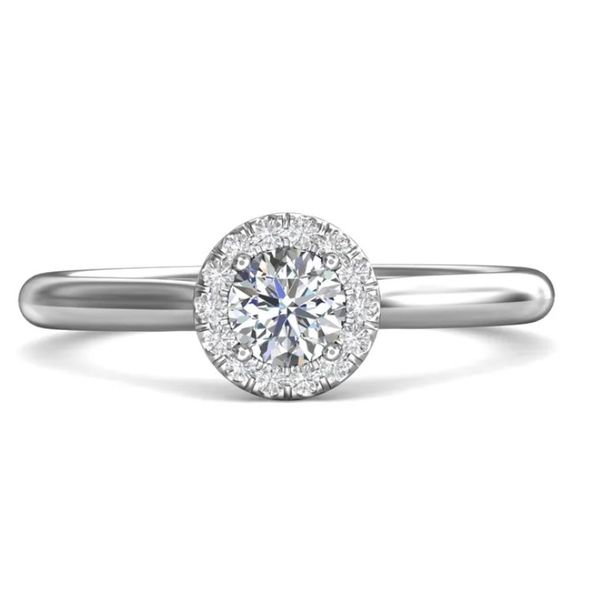MARTIN FLYER 14 KARAT WHITE GOLD AND DIAMOND ENGAGEMENT RING Valentine's Fine Jewelry Dallas, PA
