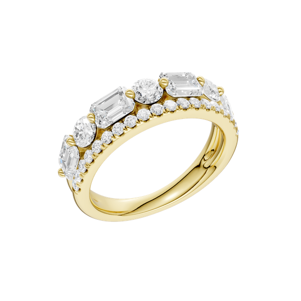 Lab-Grown Diamond Wedding Band Image 2 Valentine's Fine Jewelry Dallas, PA
