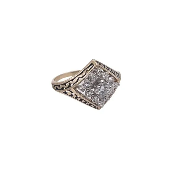 ESTATE JEWELRY - 14KT TWO-TONE FILIGREE RING  Valentine's Fine Jewelry Dallas, PA