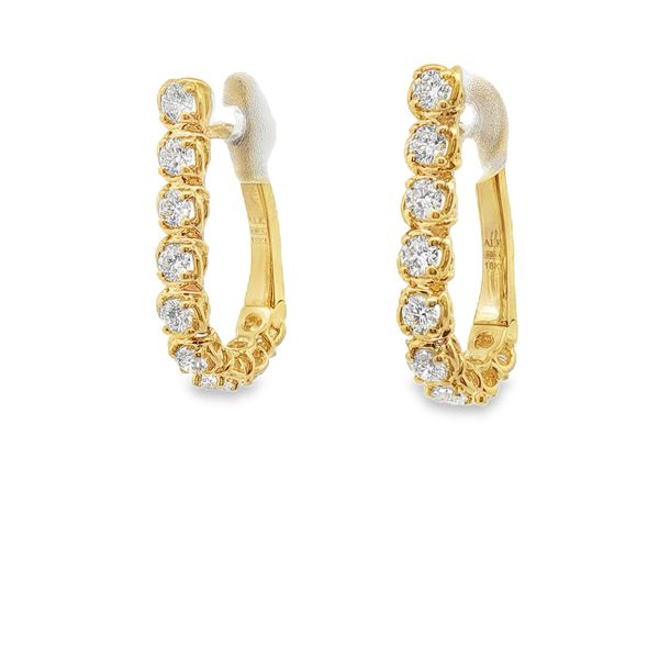 DIAMOND EARRINGS/GOLD/PLATINUM Image 2 Valentine's Fine Jewelry Dallas, PA