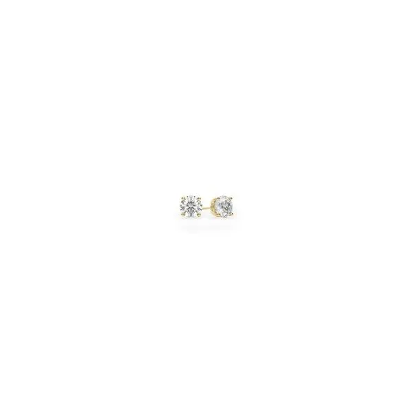  DIAMOND SOLITAIRE EARRINGS/GOLD/PLATINUM Image 2 Valentine's Fine Jewelry Dallas, PA