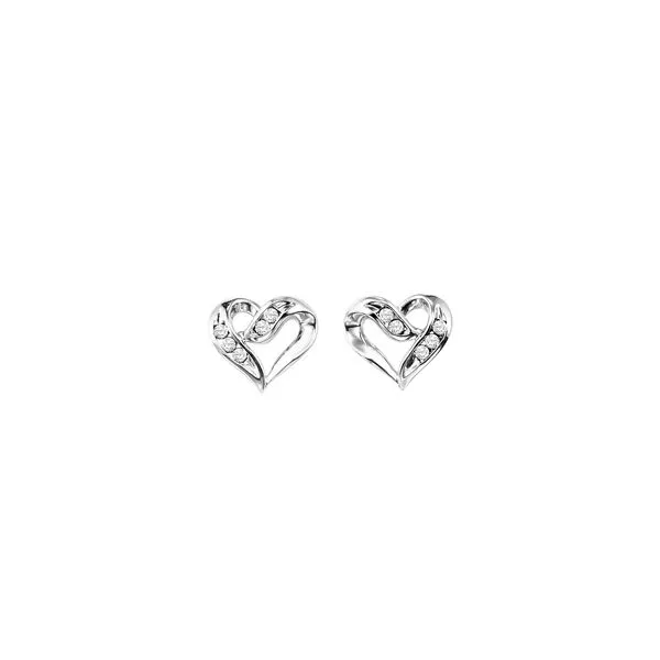 DIAMOND EARRINGS/SILVER/SILVER/GOLD COMBO  Valentine's Fine Jewelry Dallas, PA
