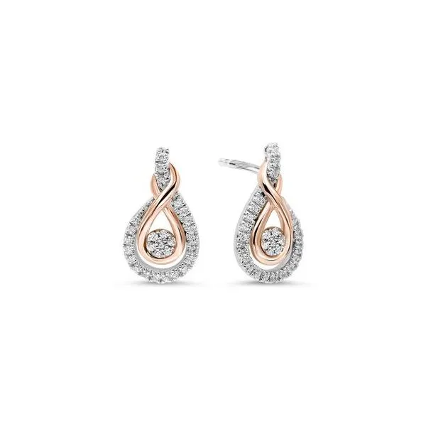 DIAMOND EARRINGS/SILVER/SILVER/GOLD COMBO  Valentine's Fine Jewelry Dallas, PA