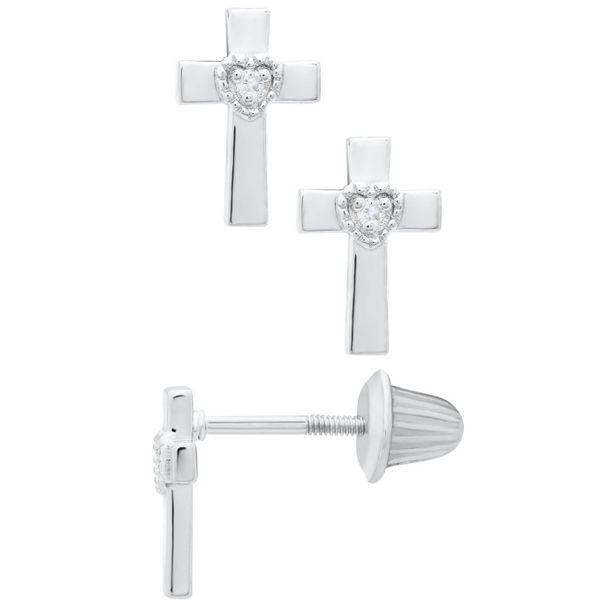 DIAMOND EARRINGS/SILVER/SILVER/GOLD COMBO  Valentine's Fine Jewelry Dallas, PA