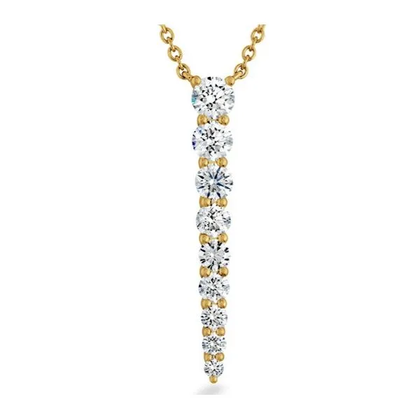 MEMOIRE 18KT YELLOW GOLD DIAMOND IDENTITY PENDANT BY HEART