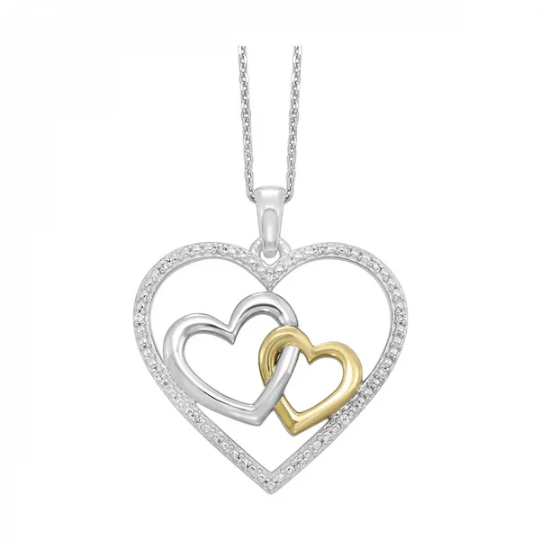 DIAMOND PENDANTS/NECKLACES/SILVER/SILVER/GOLD COMBO Valentine's Fine Jewelry Dallas, PA