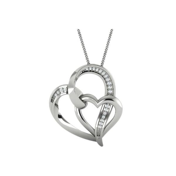 DIAMOND PENDANTS/NECKLACES/SILVER/SILVER/GOLD COMBO Valentine's Fine Jewelry Dallas, PA