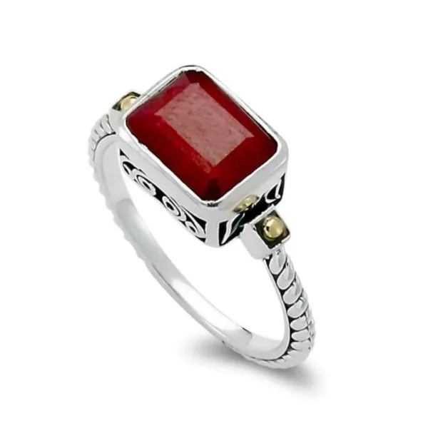 GEMSTONE RINGS/SILVER/SILVER&GOLD COMBO  Valentine's Fine Jewelry Dallas, PA