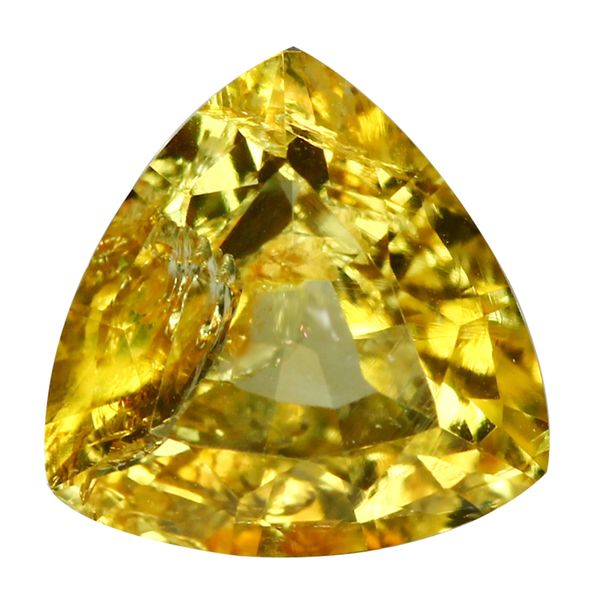 CHATAM - 1.71 CTW TRILLION CUT LAB CREATED YELLOW SAPPHIRE LOOSE GEMSTONE Valentine's Fine Jewelry Dallas, PA