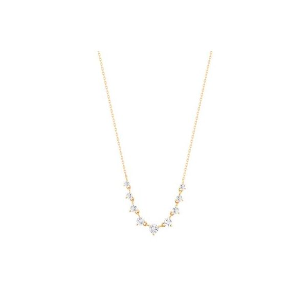 AURELIE GI - 14KT YELLOW GOLD "HEIDI" WHITE TOPAZ NECKLACE Valentine's Fine Jewelry Dallas, PA
