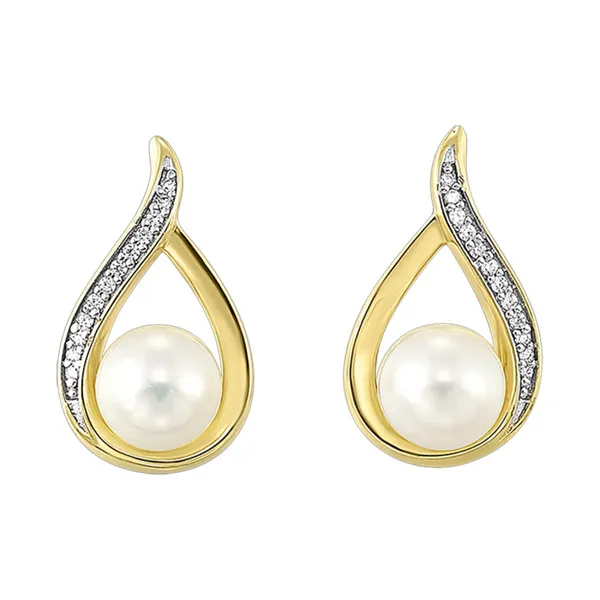 EARRINGS/PEARL/GOLD/ PLATINUM Valentine's Fine Jewelry Dallas, PA