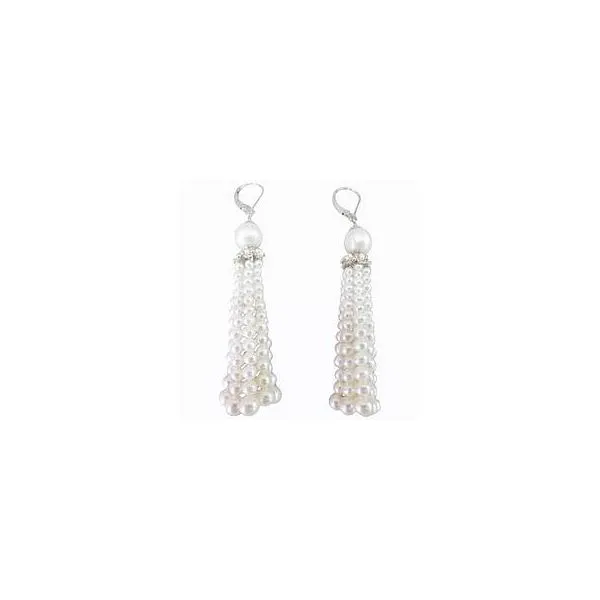 PEARL EARRINGS/SILVER/SILVER&GOLDCOMBO Valentine's Fine Jewelry Dallas, PA