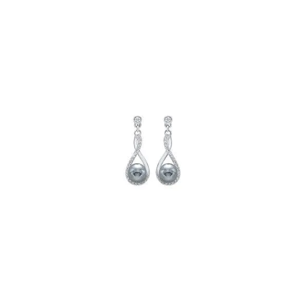 PEARL EARRINGS/SILVER/SILVER&GOLDCOMBO Valentine's Fine Jewelry Dallas, PA