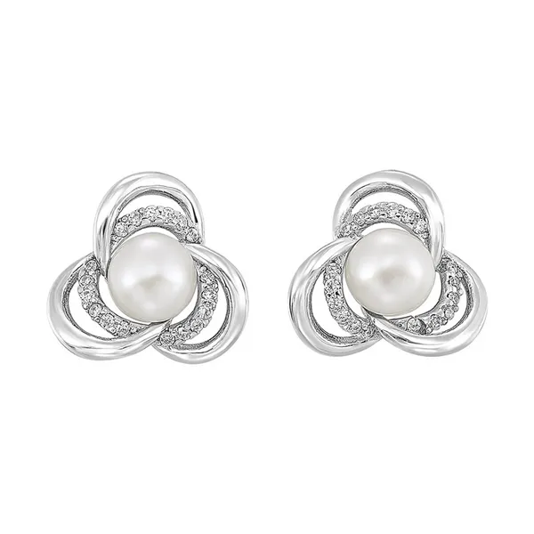 EARRINGS/PEARL/SILVER/SILVER/GOLD COMBO Valentine's Fine Jewelry Dallas, PA