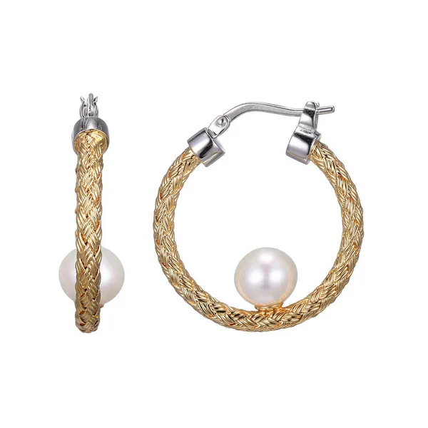 EARRINGS/PEARL/SILVER/SILVER/GOLD COMBO Valentine's Fine Jewelry Dallas, PA