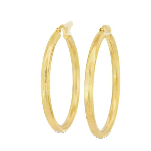 Classic Hoops Earrings in 14 Karat Yellow Gold Valentine's Fine Jewelry Dallas, PA