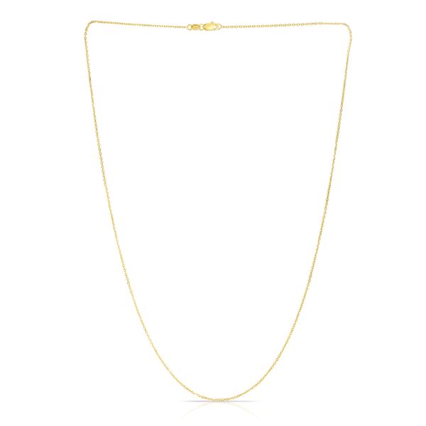 14 Karat Yellow Gold Diamond Cut Cable Chain Valentine's Fine Jewelry Dallas, PA