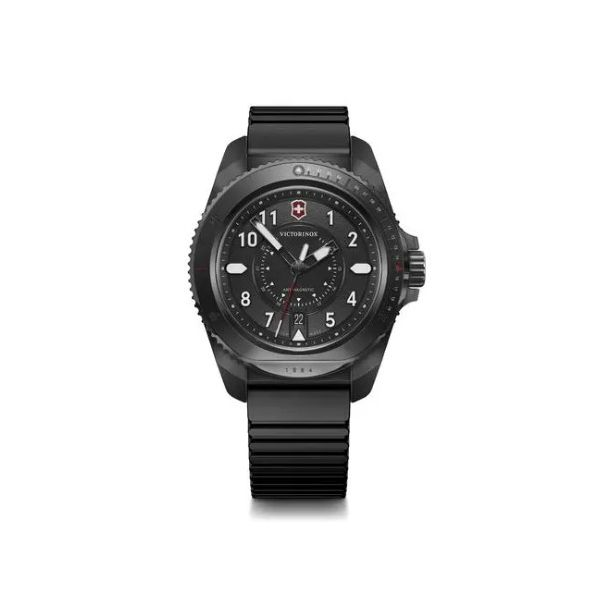 VICTORINOX - JOURNEY 1884 BLACK RUBBER AND STAINLESS STEEL WATCH FEATURING A BLACK DIAL BY SWISS ARMY Valentine's Fine Jewelry Dallas, PA