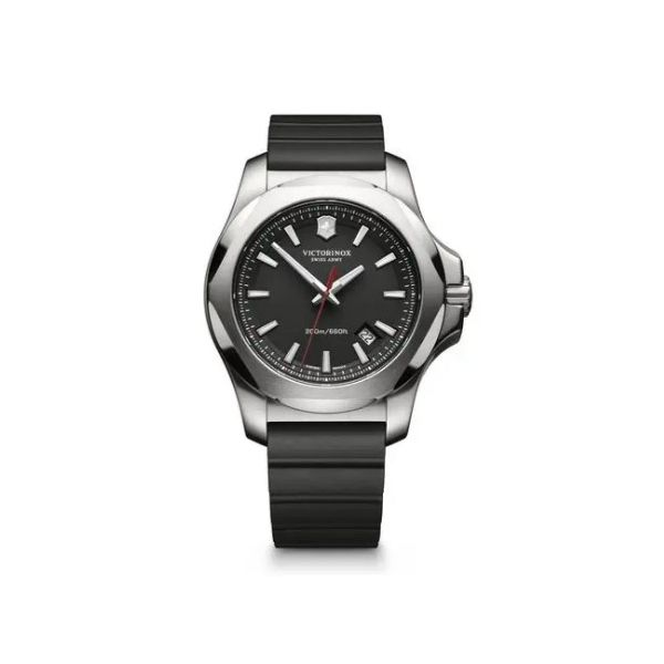 VICTORINOX -  BLACK DIAL WITH BLACK RUBBER STRAP & BLACK BUMPER BY SWISS ARMY Valentine's Fine Jewelry Dallas, PA