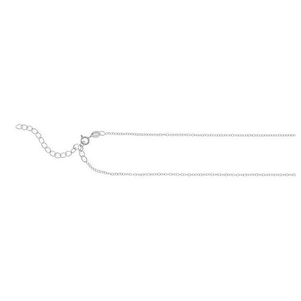 ETHAN AND NIKO - STERLING SILVER  CABLE PENDANT CHAIN 18" + 2" EXTENDER Valentine's Fine Jewelry Dallas, PA