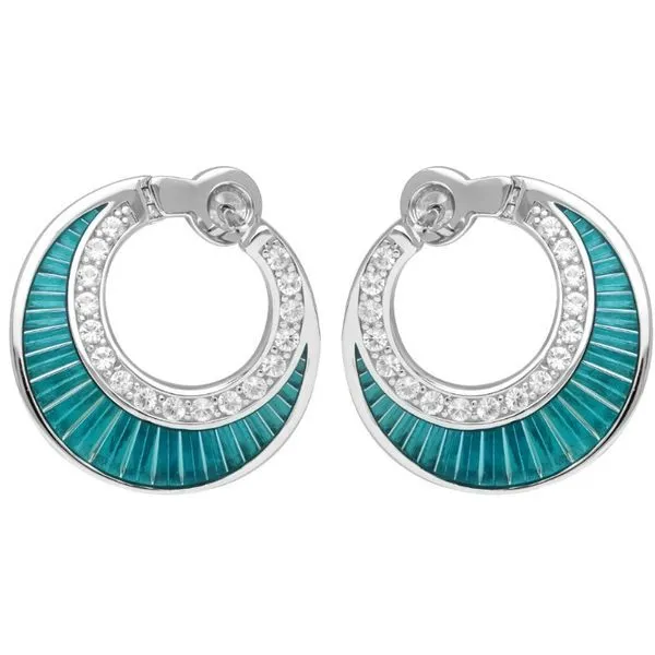 GEMSTONE EARRINGS/SILVER/SILVER/GOLD COMBO Valentine's Fine Jewelry Dallas, PA