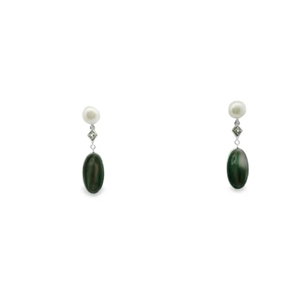 GEMSTONE EARRINGS/SILVER/SILVER/GOLD COMBO Valentine's Fine Jewelry Dallas, PA