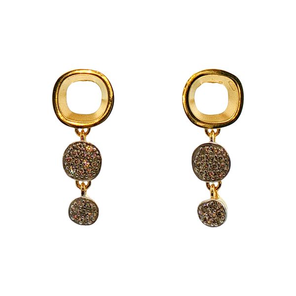 GEMSTONE EARRINGS/SILVER/SILVER/GOLD COMBO Valentine's Fine Jewelry Dallas, PA