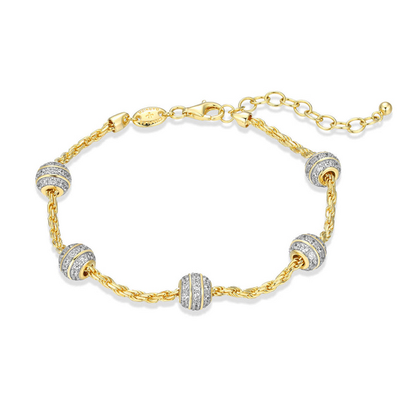 SILVER/SILVER/GOLD COMBO BRACELETS Valentine's Fine Jewelry Dallas, PA