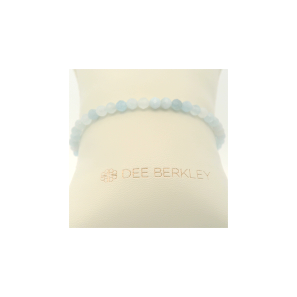 Aquamarine Bracelet with Gold Filled Bead by Dee Berkley Valentine's Fine Jewelry Dallas, PA