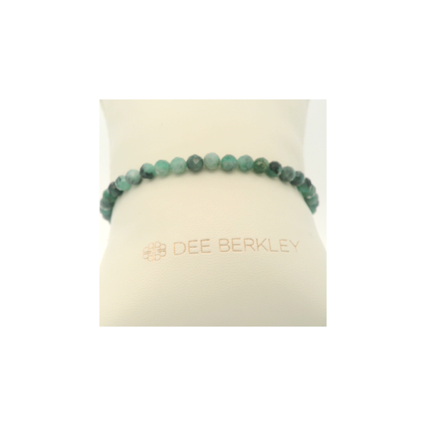 Emerald Bracelet with Gold Filled Bead by Dee Berkley Valentine's Fine Jewelry Dallas, PA