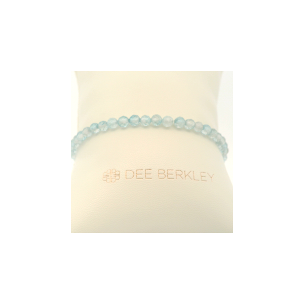 Blue Topaz Bracelet with Gold Filled Bead by Dee Berkley Valentine's Fine Jewelry Dallas, PA