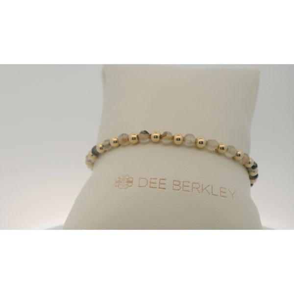 Gold Filled and Fire Agate Stretch Bracelet Valentine's Fine Jewelry Dallas, PA