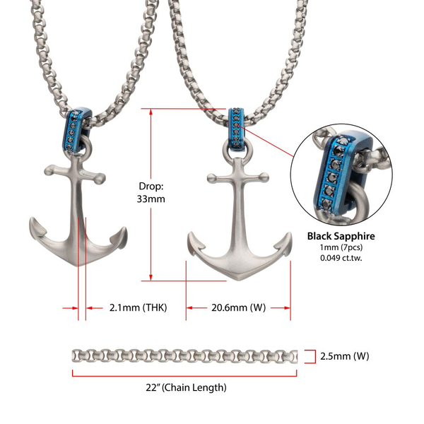 Alternative metal with gemstone necklaces Image 2 Valentine's Fine Jewelry Dallas, PA