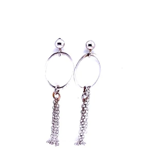 EARRINGS/STERLING SILVER/SS/GOLD COMBO EARRINGS Valentine's Fine Jewelry Dallas, PA