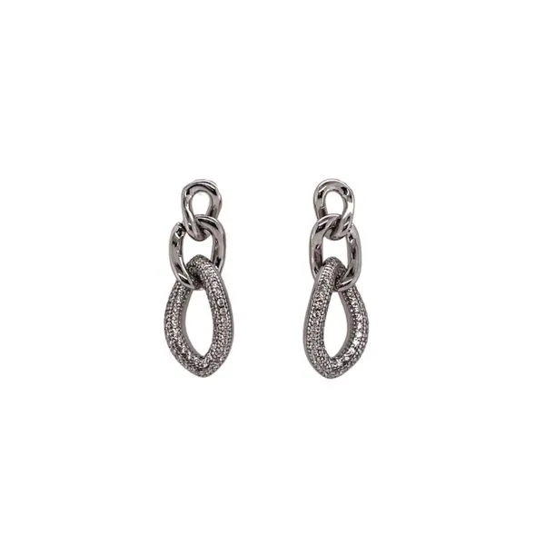 EARRINGS/STERLING SILVER/SS/GOLD COMBO EARRINGS Valentine's Fine Jewelry Dallas, PA