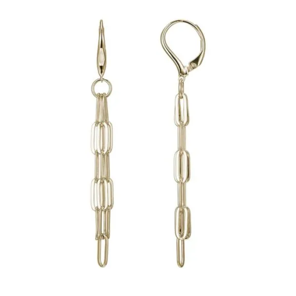 EARRINGS/STERLING SILVER/SS/GOLD COMBO EARRINGS Valentine's Fine Jewelry Dallas, PA