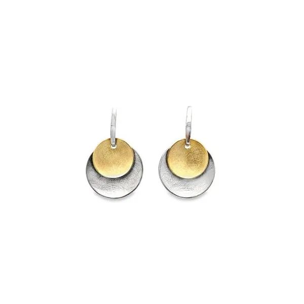 EARRINGS/STERLING SILVER/SS/GOLD COMBO EARRINGS Valentine's Fine Jewelry Dallas, PA