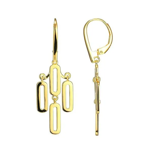 EARRINGS/STERLING SILVER/SILVER/GOLD COMBO Valentine's Fine Jewelry Dallas, PA
