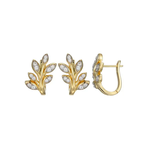 EARRINGS/STERLING SILVER/SILVER/GOLD COMBO Valentine's Fine Jewelry Dallas, PA