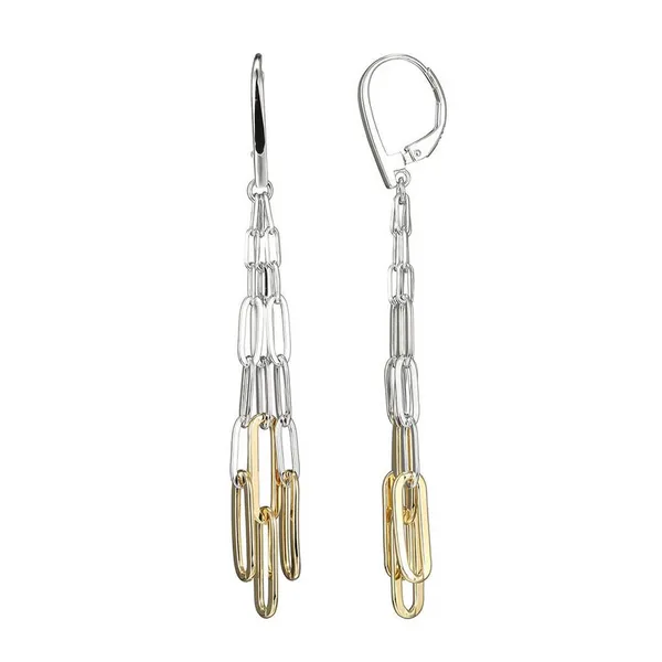 EARRINGS/STERLING SILVER/SILVER/GOLD COMBO Valentine's Fine Jewelry Dallas, PA