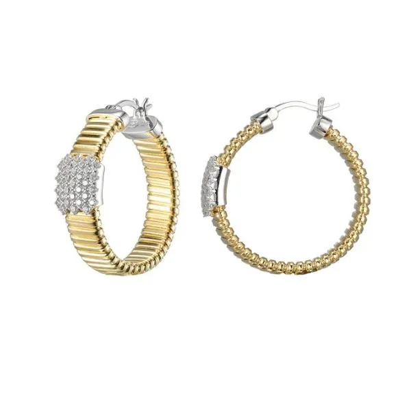 EARRINGS/STERLING SILVER/SILVER/GOLD COMBO Valentine's Fine Jewelry Dallas, PA