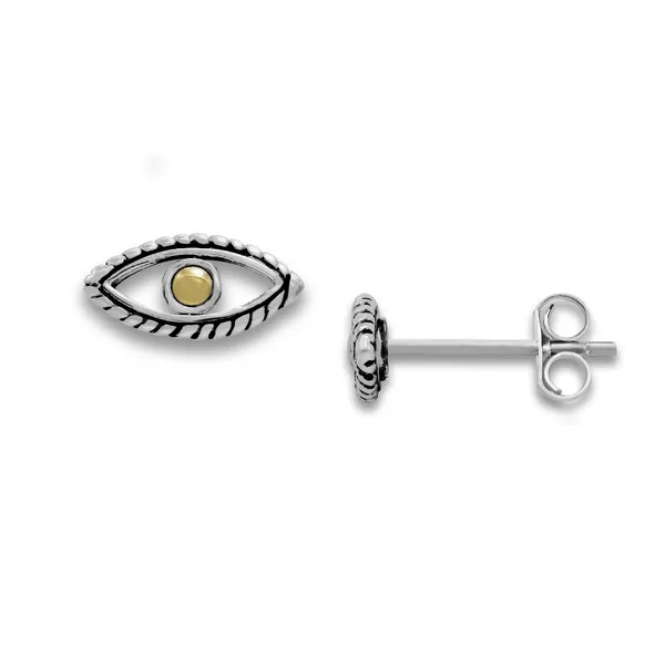 EARRINGS/STERLING SILVER/SILVER/GOLD COMBO Valentine's Fine Jewelry Dallas, PA