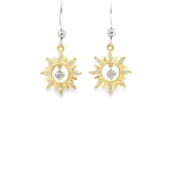 EARRINGS/STERLING SILVER/SILVER/GOLD COMBO Valentine's Fine Jewelry Dallas, PA
