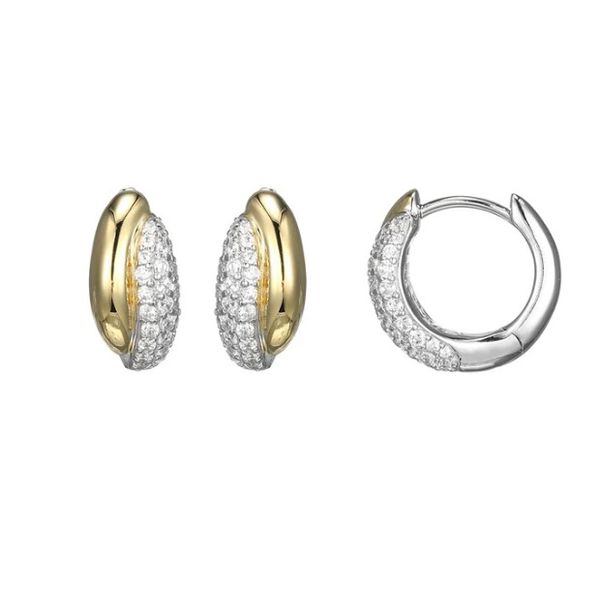 EARRINGS/STERLING SILVER/SILVER/GOLD COMBO Valentine's Fine Jewelry Dallas, PA